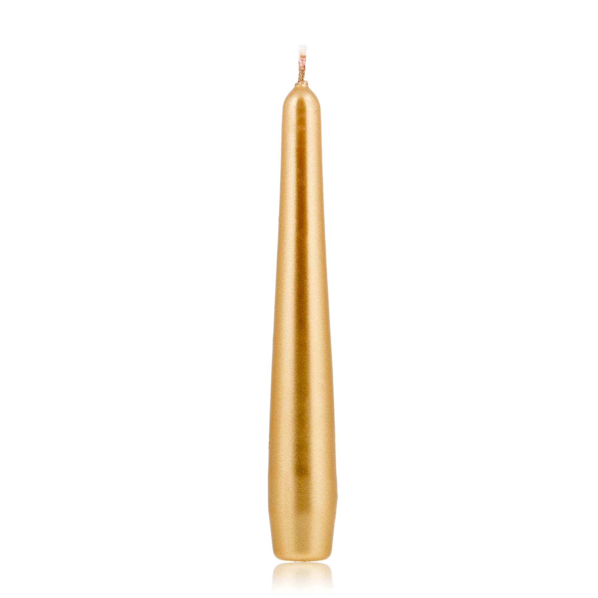 Candela conica oro grande  23 mm