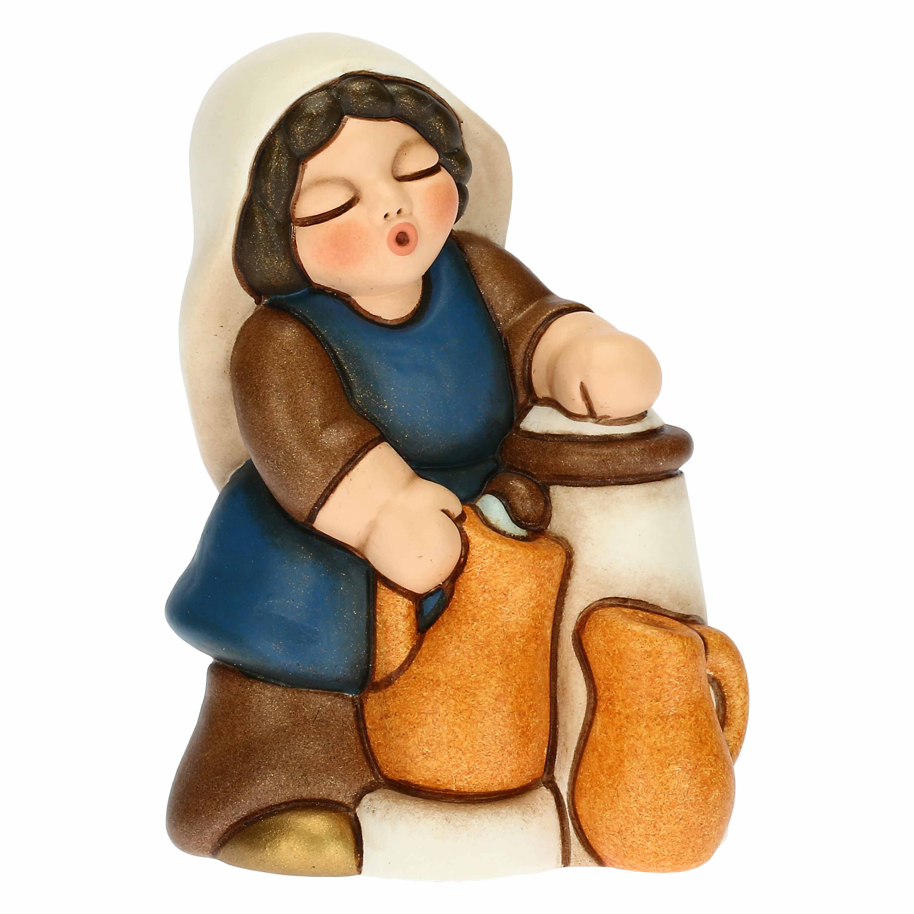 Thun Donna Alla Fontana Presepe Classico Blu