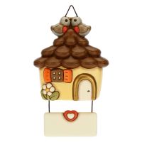 Decorative plaque - cottage with birds in love