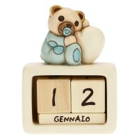 Birth of baby boy ceramic perpetual desk calendar