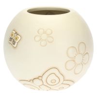 Elegance vase with butterflies and flowers