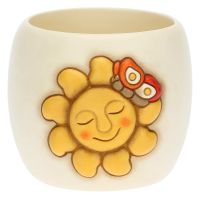 Small cachepot sun and butterfly