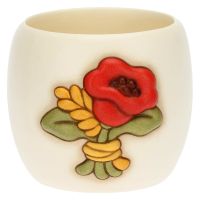 Small cachepot poppy and wheat ear