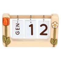 Happy Country ceramic table calendar