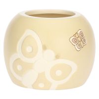 Coprivaso in ceramica Iconic Elegance rosa, piccolo