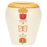 Eolia ceramic vase with butterfly and flowers, medium