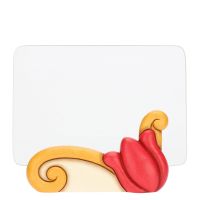 Eolia ceramic and glass photoframe with daisy, medium
