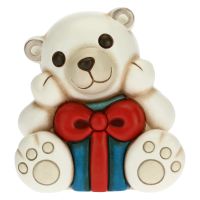 Generous Paul the Polar Bear with gift