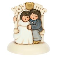 Classic newlyweds cake topper