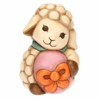 Sorprese di Pasqua ceramic Nelly little lamb with egg, medium