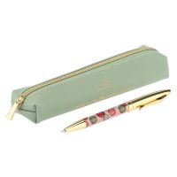 Pen with green case 