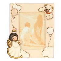 Ceramic Angel photo frame with Teddy