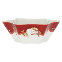 Sweet Christmas medium star porcelain bowl