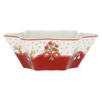 Sweet Christmas medium star porcelain bowl