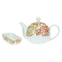 Hello Autumn Teapot with Tea Bag Holder