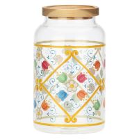 Eolia glass biscuit jar
