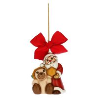 Maxi Father Christmas with Teddy Christmas tree decoration