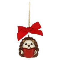 Hedgehog with heart Christmas decoration, small