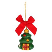 Addobbo natalizio albero di Natale in ceramica, piccolo