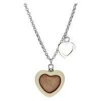 Current necklace with heart