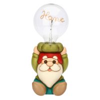 Ceramic gnome table lamp