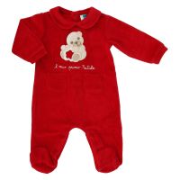 Thun & Ovs Il mio primo Natale red romper suit, 1-3 months