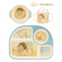 Melamine boys' mealtime set, large