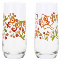 Set of two large Fall in Love glasses