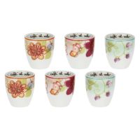 Set of 6 Fiori e Fantasia small glasses