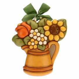 Decorative plaque - jug and flowers