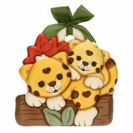 Dalì Leopard couple in love wall plaque