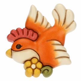 Orange bird decorative plaque