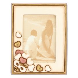 Country photo frame with hearts 10 x 15 cm