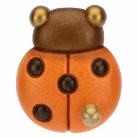 Country lucky ladybird-shaped tea towel hook