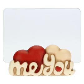 Fotorahmen aus Glas Tell Me Your Love Me You Fotoformat 10x15 cm