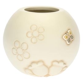 Elegance vase with butterfly and flowers