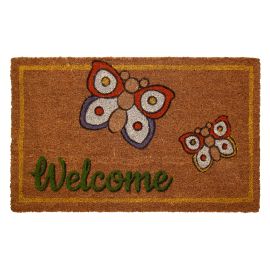 Country Doormat with Butterflies