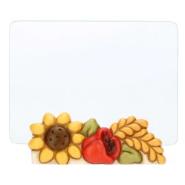 Fiori e Fantasia glass photo frame with sunflower and poppy