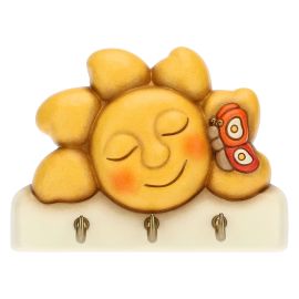 Sun key rack with 3 hooks