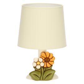 Lampada con fiore di calendula in ceramica Racconti d'Autunno, media