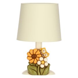 Lampe mit Calendulablüte aus Keramik Racconti d'Autunno, groß