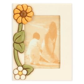 Racconti d'Autunno ceramic photo frame with marigold, medium