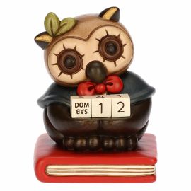 Calendario laurea con gufo Lucky in ceramica