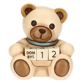 Ceramic Teddy boy mini calendar