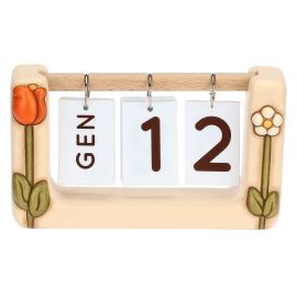 Happy Country ceramic table calendar