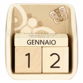 Iconic Elegance ceramic table calendar