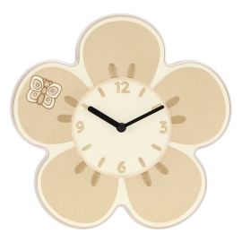 Iconic Elegance ceramic clock with flower to hang up