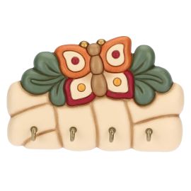 AbbracciAMI ceramic key holder with 4 hooks