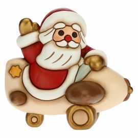 Babbo Natale su aeroplano piccolo