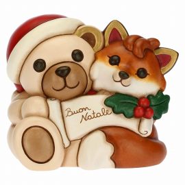 Buon Natale Teddy and Grace the Fox